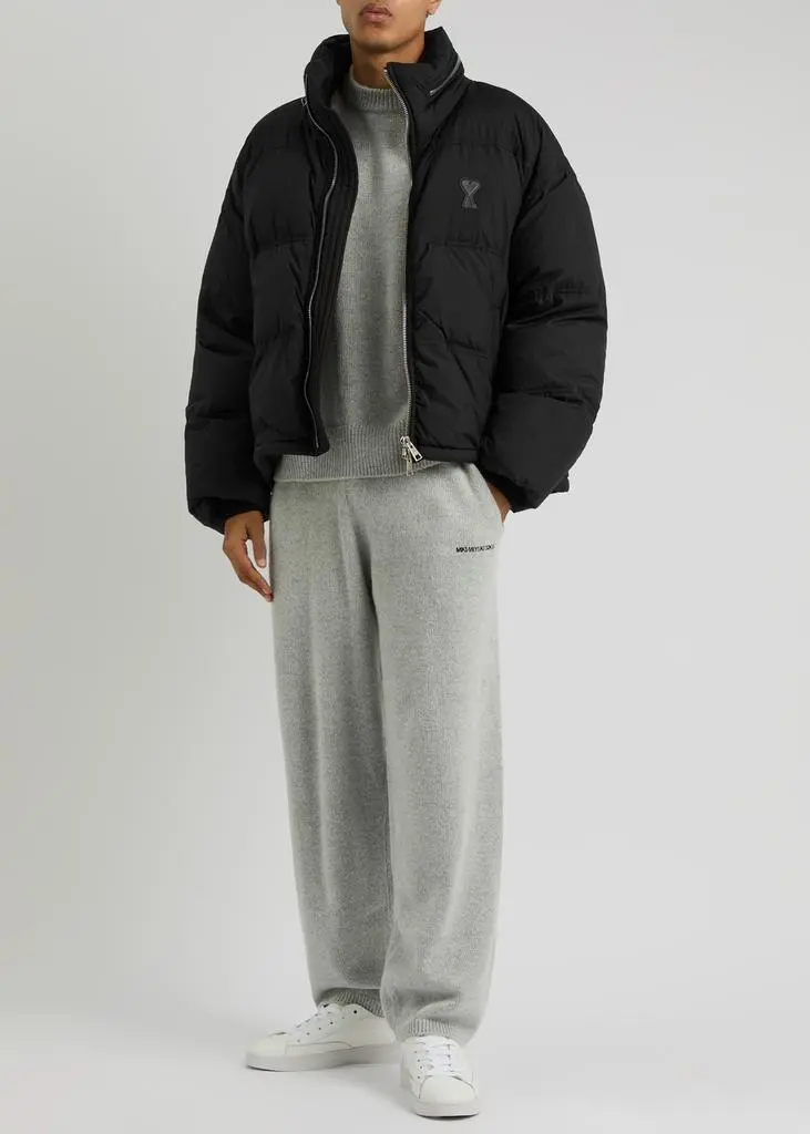 AMI Quilted hooded shell jacket 4