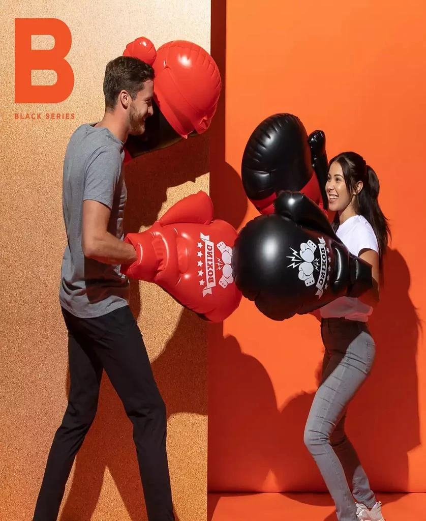 Black Series Giant Inflatable Boxing Gloves, Set of 4 6