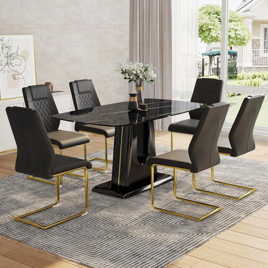 Streamdale Furniture Streamdale Ultra Modern Dining Table Versatile Elegance for Your Dining Space 1