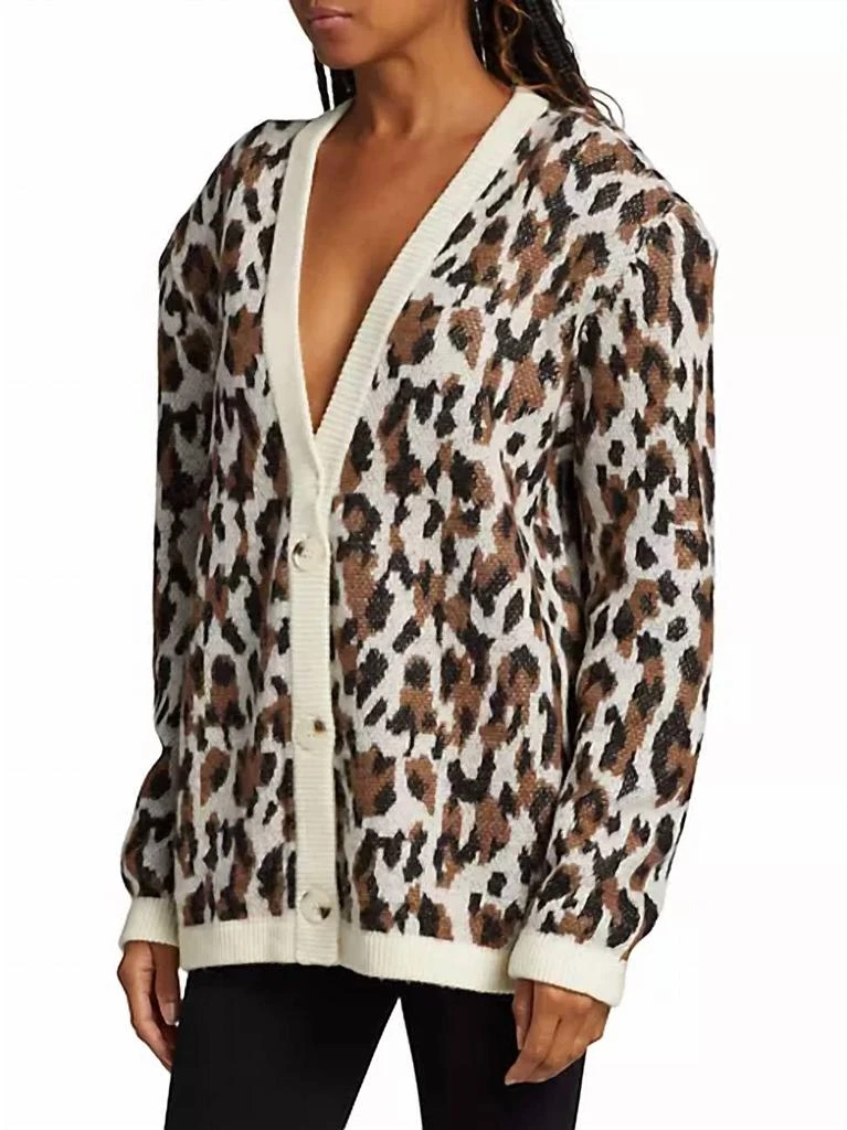 Ronny Kobo Parmida Cardigan In Leopard 2
