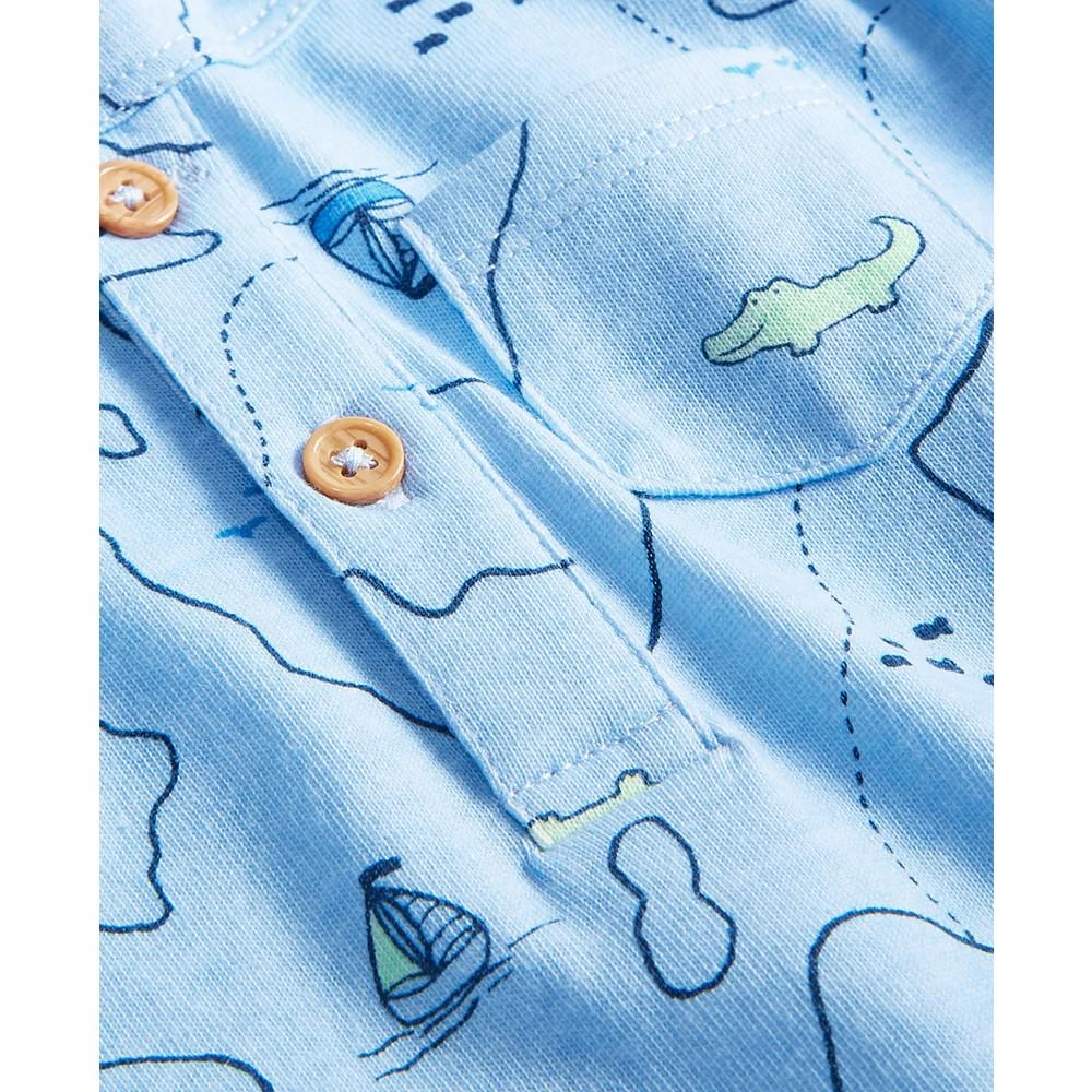 First Impressions Baby Boys Maps-Print Sunsuit, Created for Macy's 3