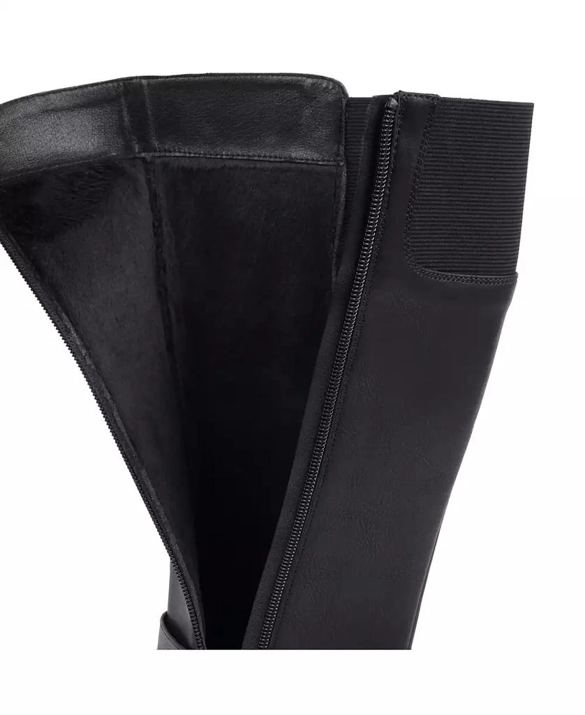 GC Shoes Women's Jonah Lug Sole Block Heel Knee High Boots 6