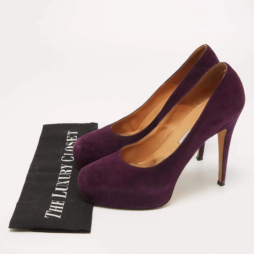 Brian Atwood Brian Atwood Purple Suede Maniac Platform Pumps Size 38.5 9
