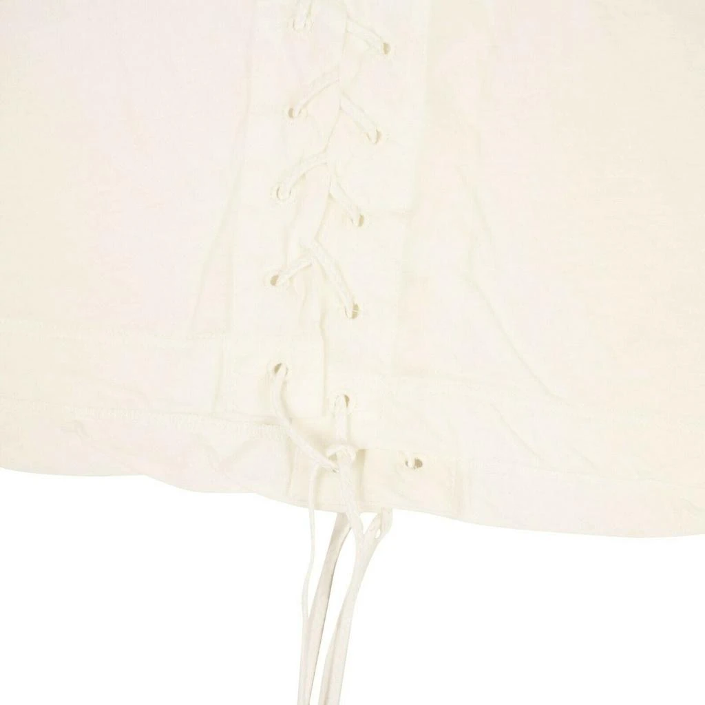 Unravel Project Lace Up T-Shirt - Ivory 5