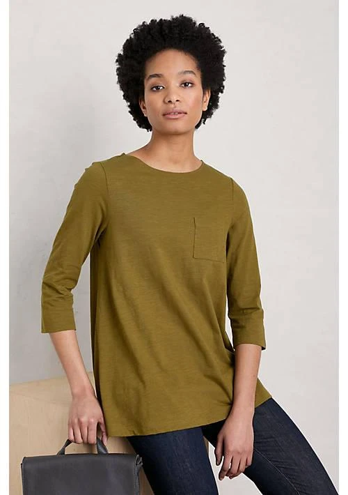 SEASALT Cornwall Tregonning 3 4 Sleeve Top 1