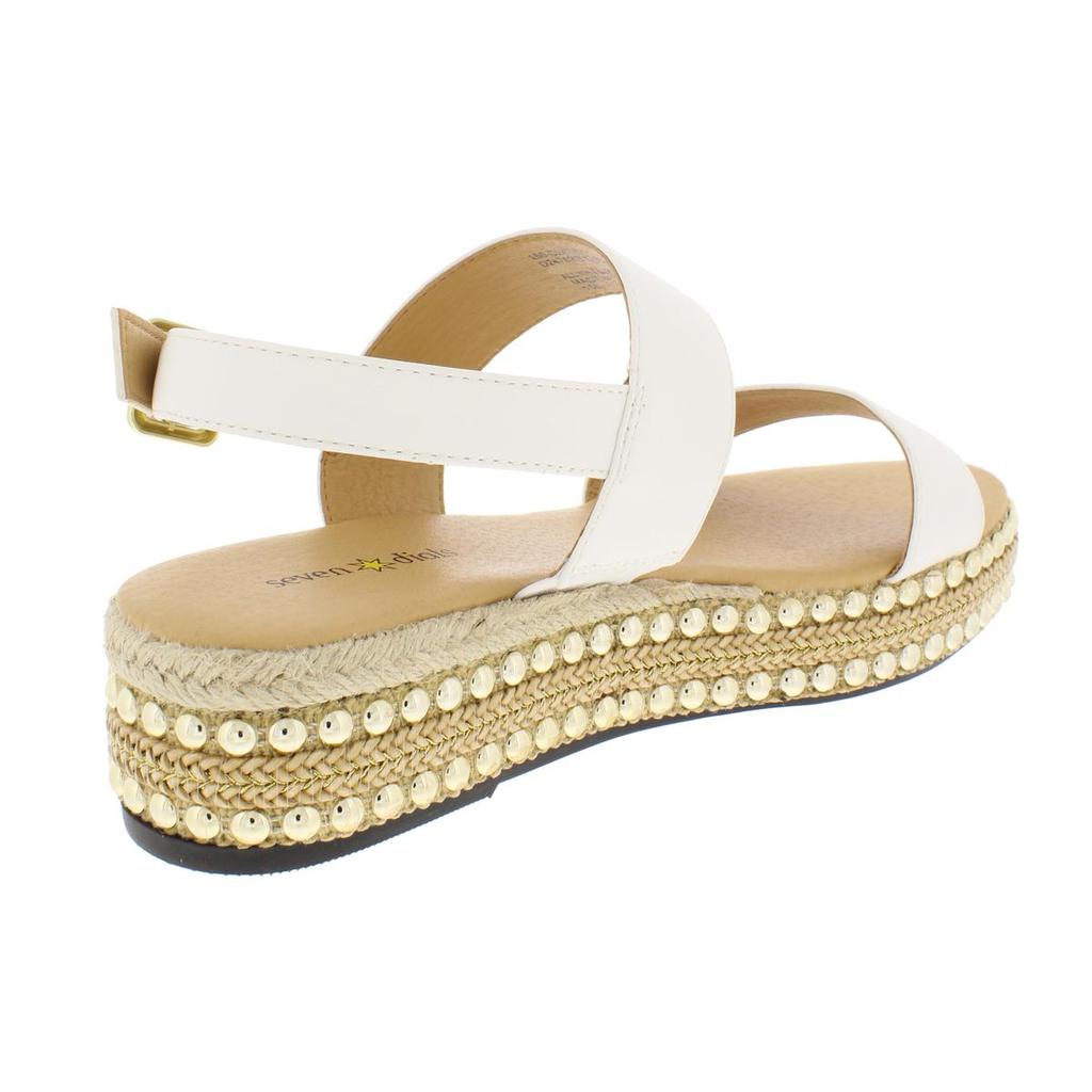 Seven Dials Berenice Womens Faux Leather Espadrille Slingback Sandals