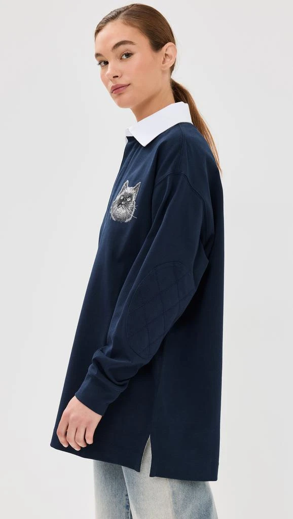Stella McCartney Cat Oversized Rugby Polo Shirt 3