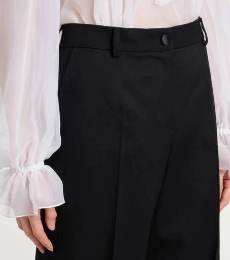 Dolce 
Gabbana Wool and silk gabardine wide-leg pants 4