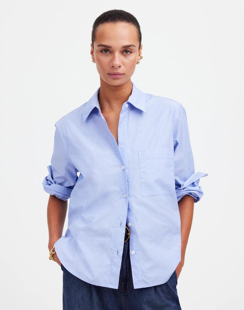 Madewell Easy Y-Neck Button-Up Shirt
