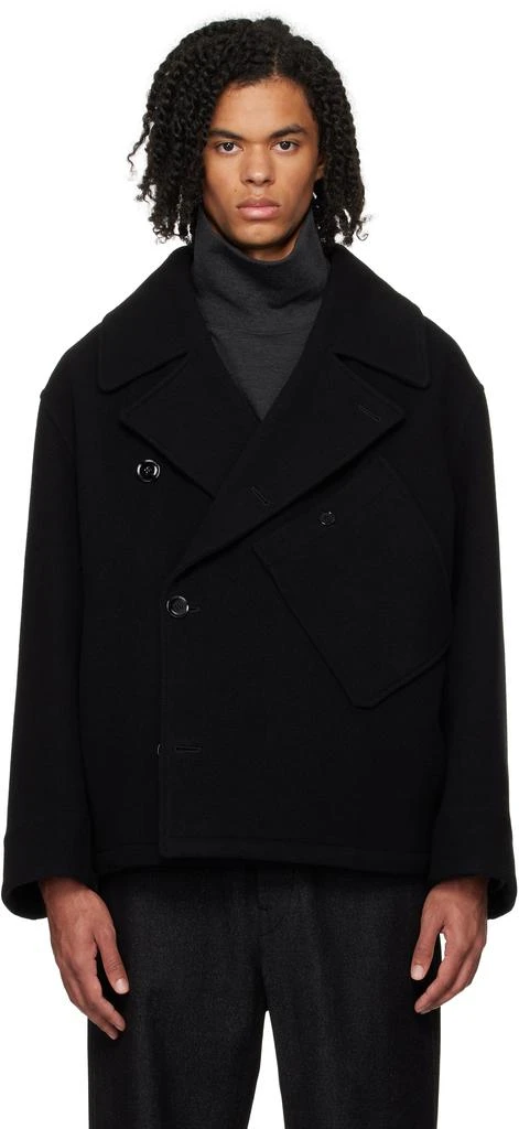 Lemaire Black Dispatch Peacoat 1