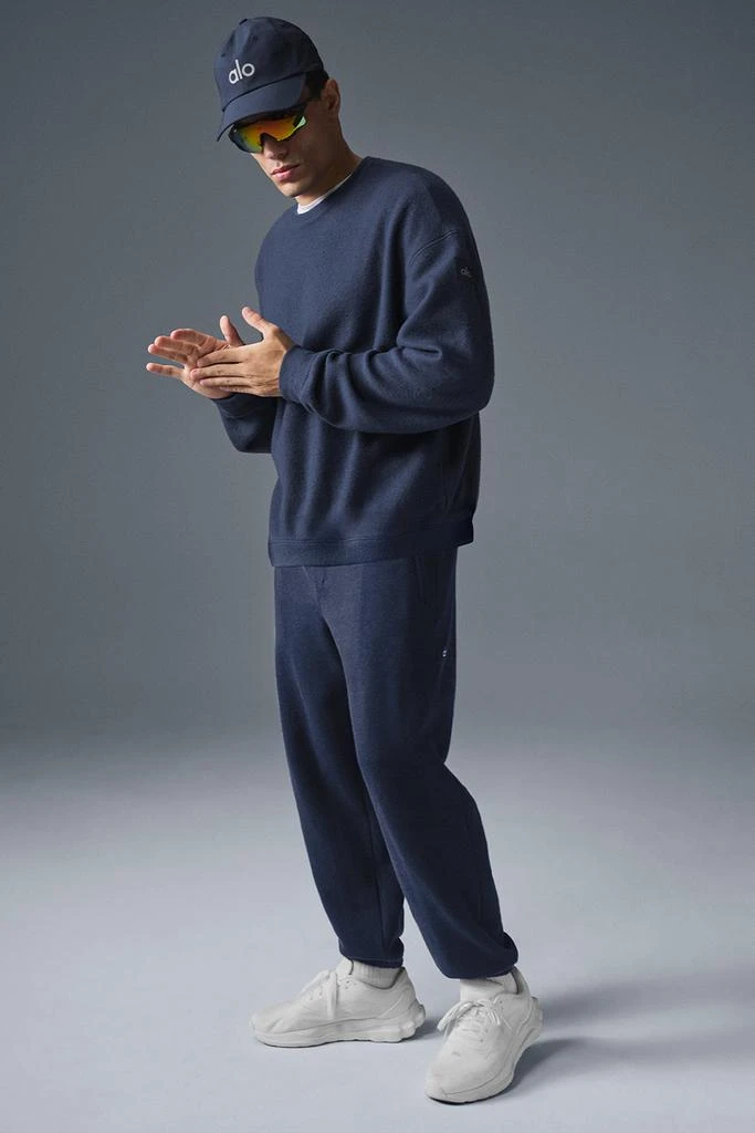 Alo Triumph Restore Crew Neck Sweatshirt - Navy 4