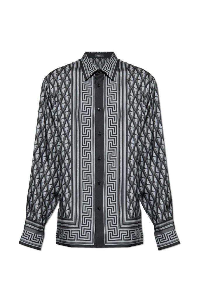 Versace Versace Pattern-Printed Long-Sleeved Shirt from Cettire