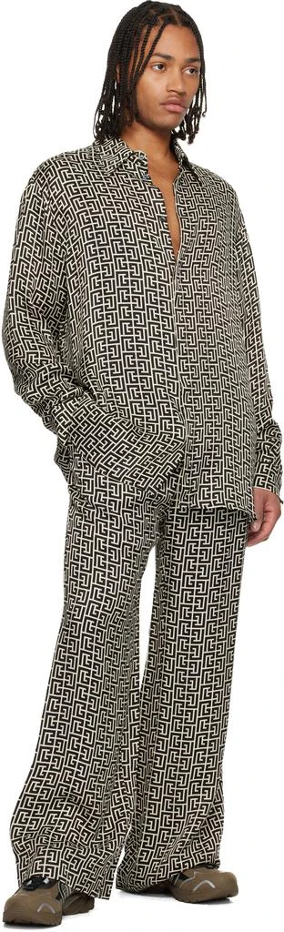 Balmain Khaki Cosmic Dust Sneakers 5