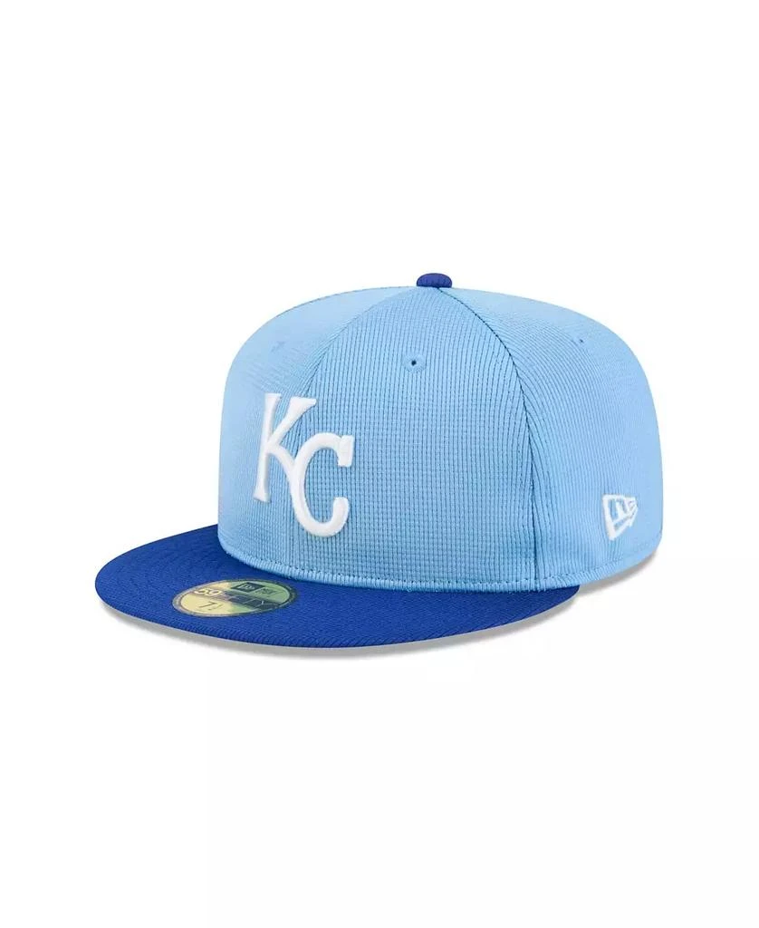 New Era Men's Light Blue Kansas City Royals 2025 Spring Training 59FIFTY Fitted Hat 3