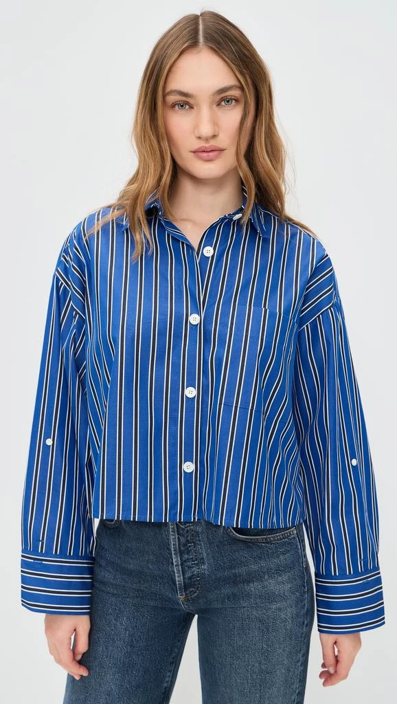 Madewell Straight Hem Shirt In Poplin