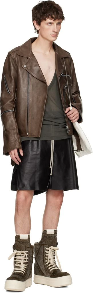 Rick Owens Brown Concordians Megageobaskets Sneakers 5