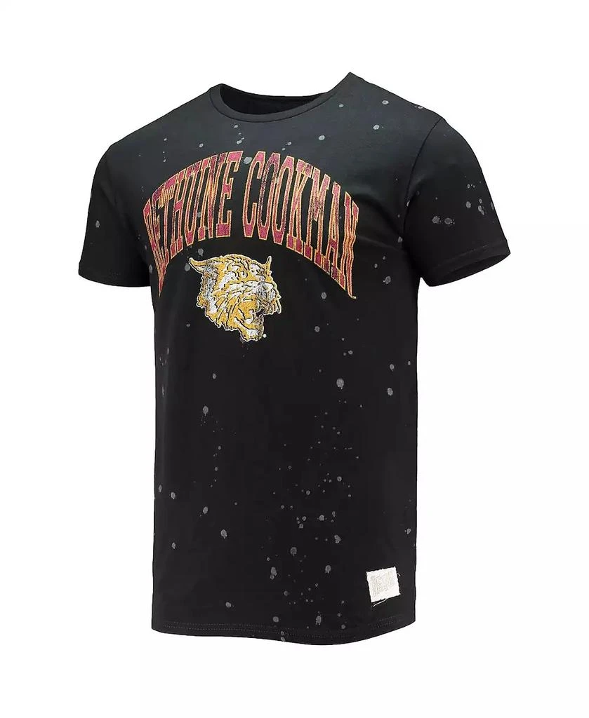 The Original Retro Brand Men's Black Bethune-Cookman Wildcats Bleach Splatter T-shirt 3