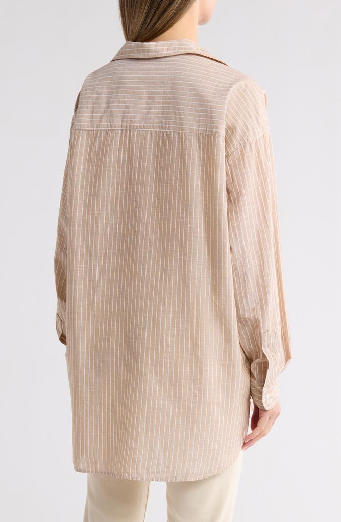 Frank & Eileen Shirley Oversize Stripe Button-Up Shirt