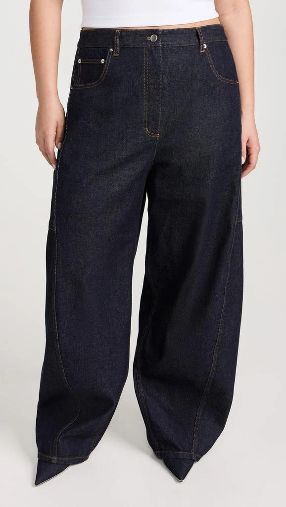 Tibi Indigo Denim Sid Jeans 8