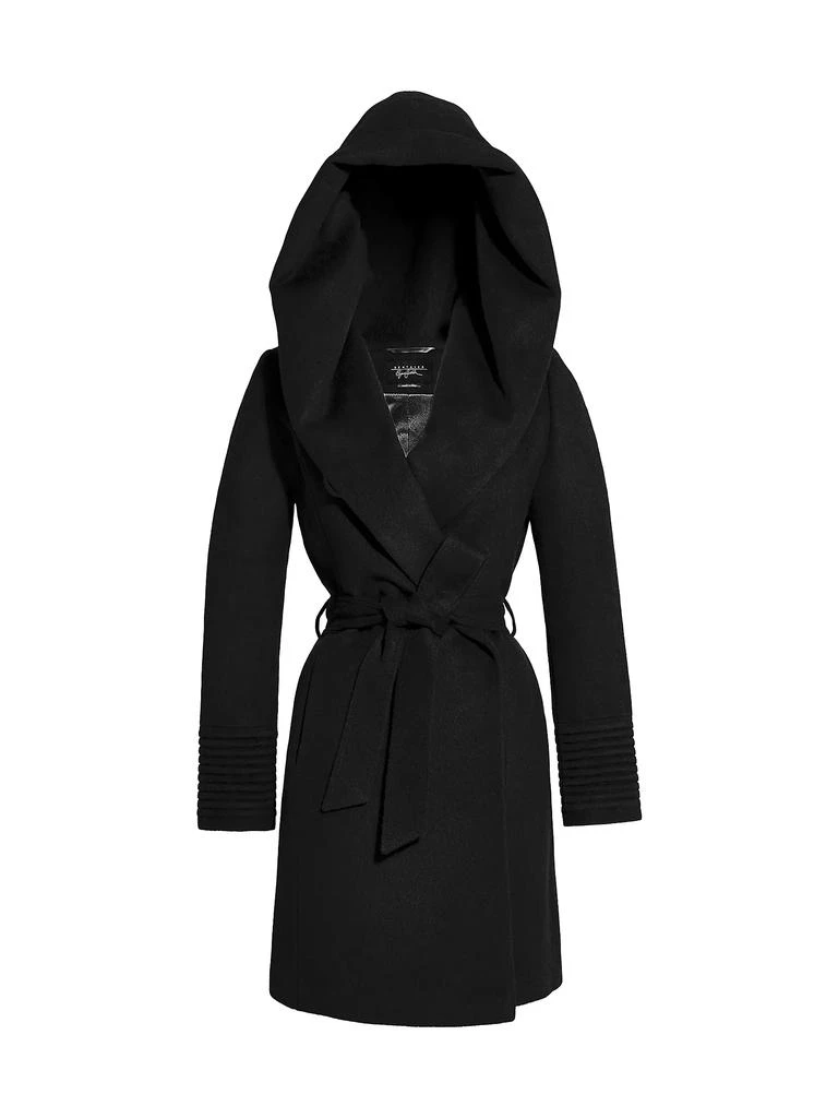 Sentaler Hooded Alpaca Wrap Coat 1