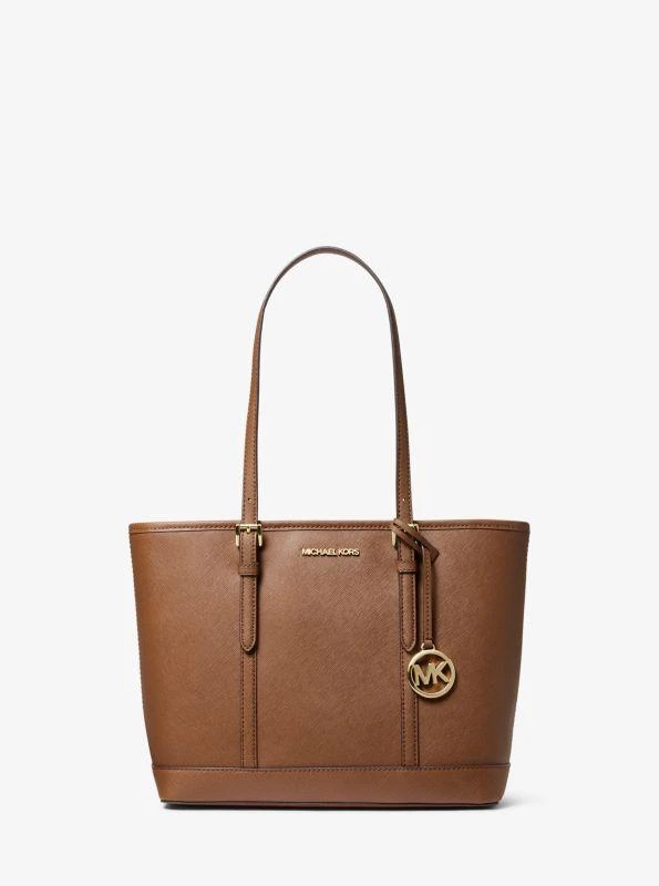 Michael Kors Jet Set Travel Small Saffiano Leather Top-Zip Tote Bag 1