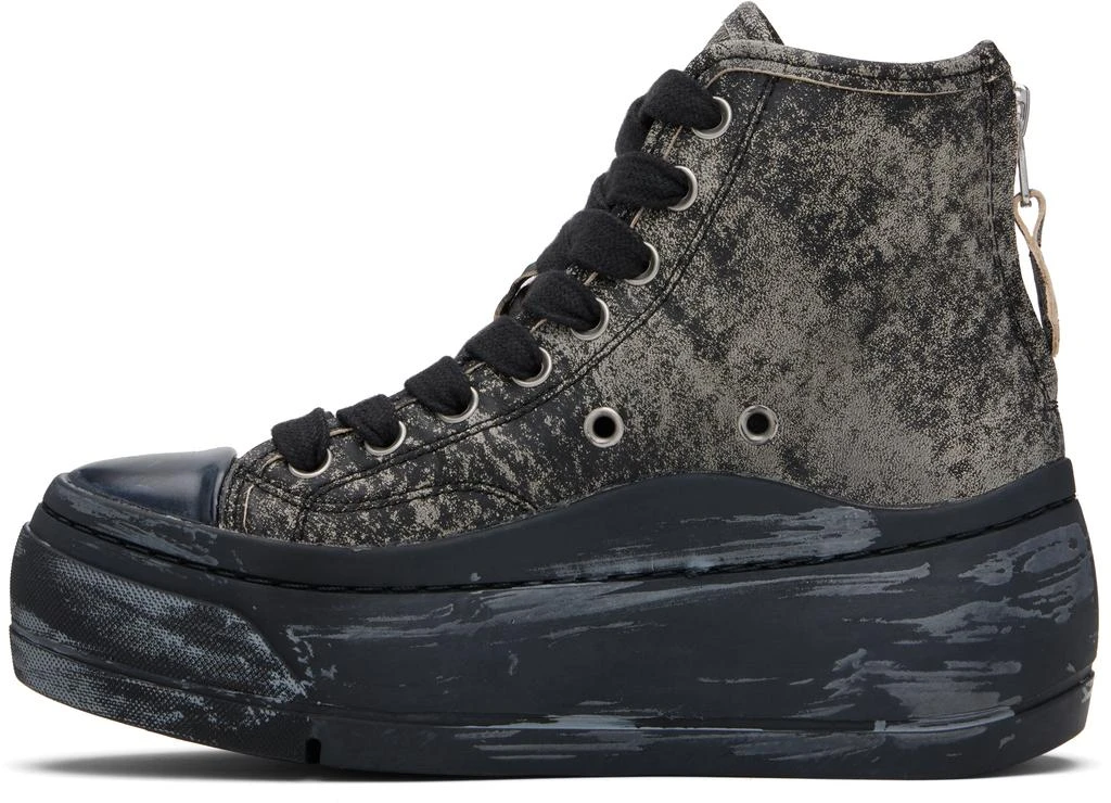 R13 Gray 
Black Kurt High Top Sneakers 3