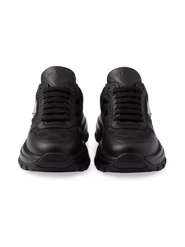 Prada Prax 01 Re-Nylon and Leather Sneakers 5