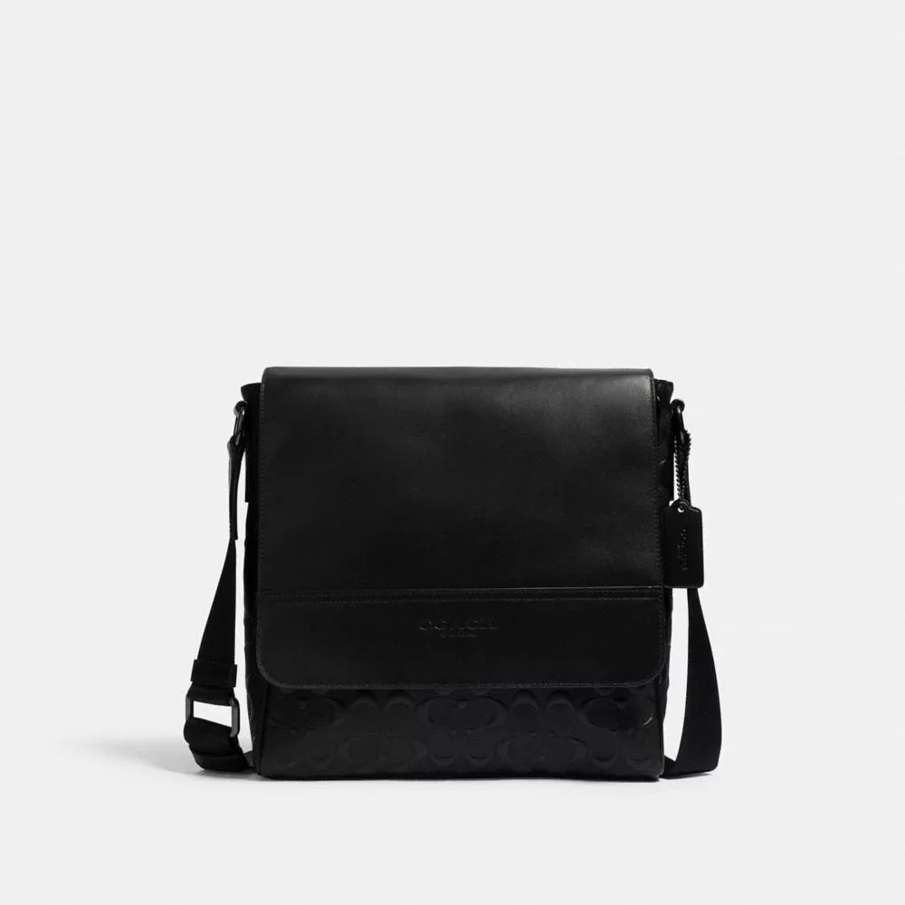 Coach Houston Map Bag In Signature Leather 1