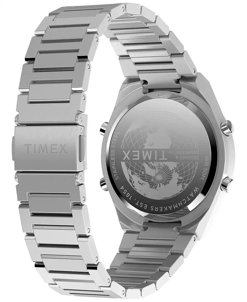 Timex Men's Quartz Digital Silver-Tone Stainless Steel Watch, 39mm 4