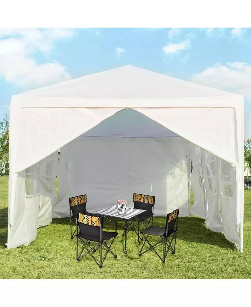 GIVIMO 10 x 30 Feet Outdoor Canopy Tent with 6 Removable Sidewalls and 2 Doorways 7