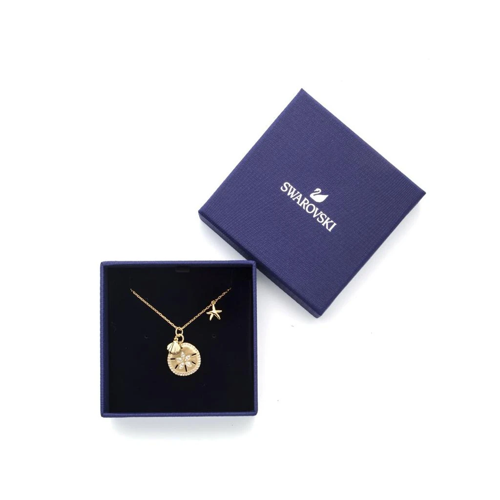 Swarovski Swarovski Ocean Gold Tone Crystal Necklace 5462580 2