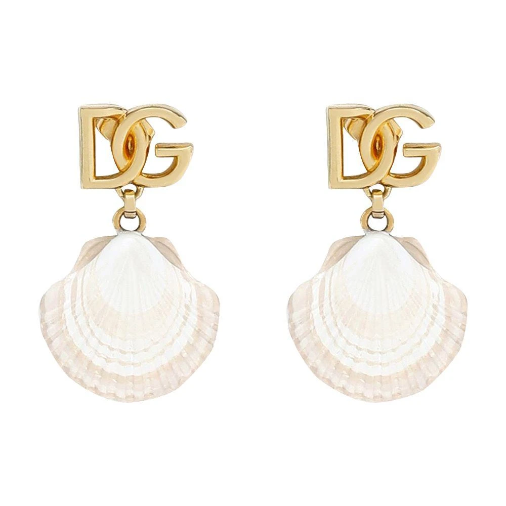 Dolce & Gabbana Earrings with DG logo and shell 5