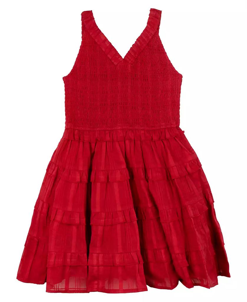 Rare Editions Toddler and Little Girls Shadow Strip Dress
