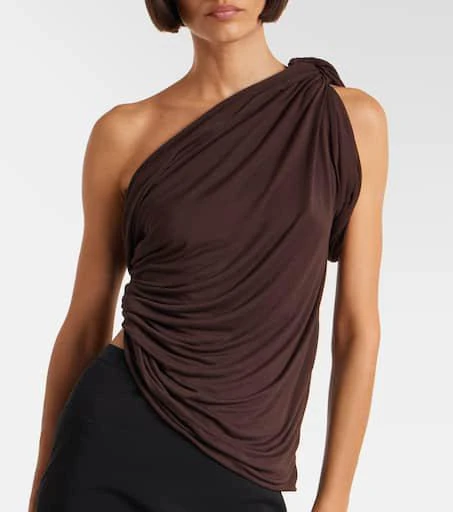 Rick Owens Draped knitted one-shoulder top 6