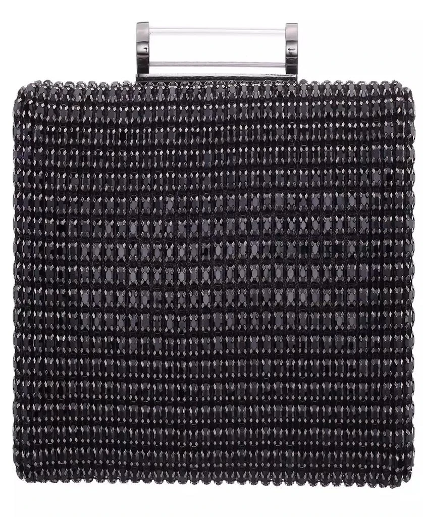 Nina Mini Crystal Encrusted Minaudiere Lift Lock Clutch - Wallets