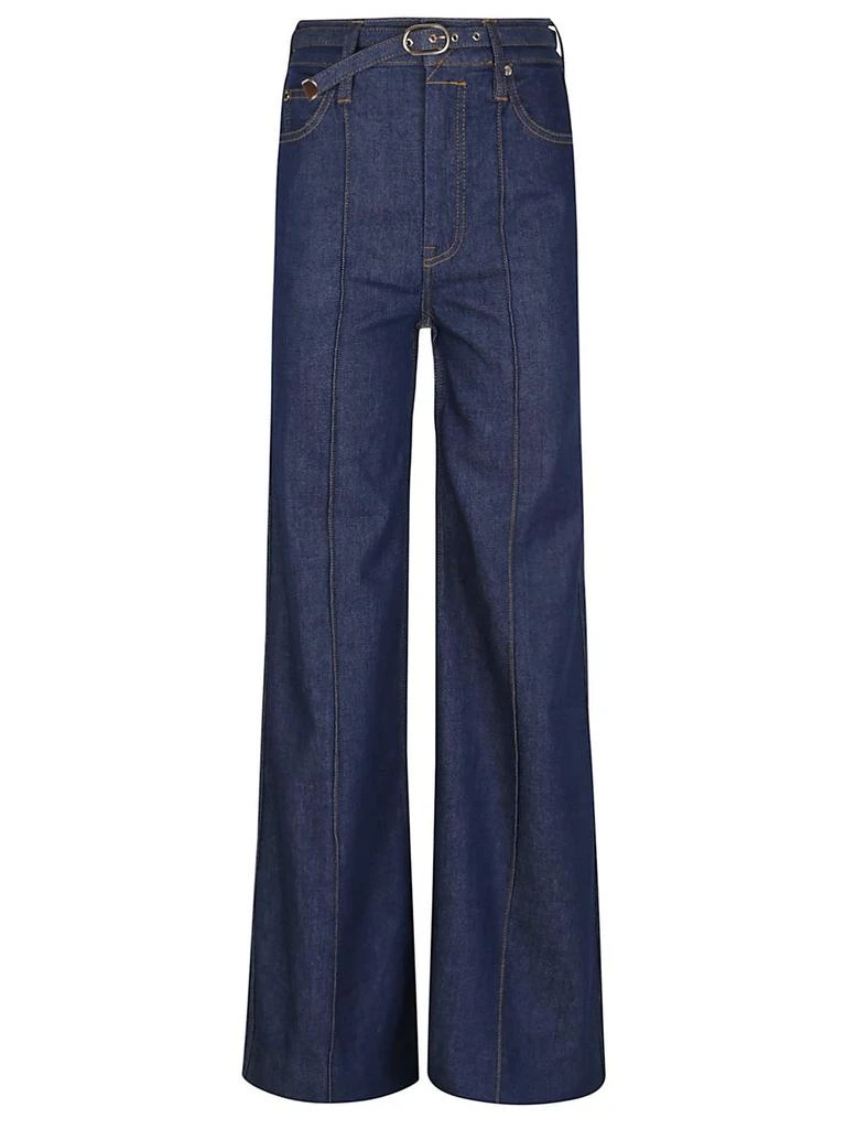 Zimmermann Zimmermann Belted Wide-Leg Jeans 1