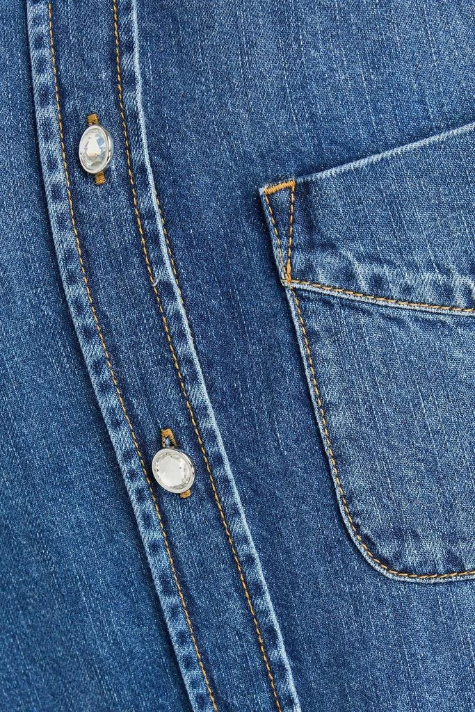 Moschino Crystal-embellished denim shirt 4
