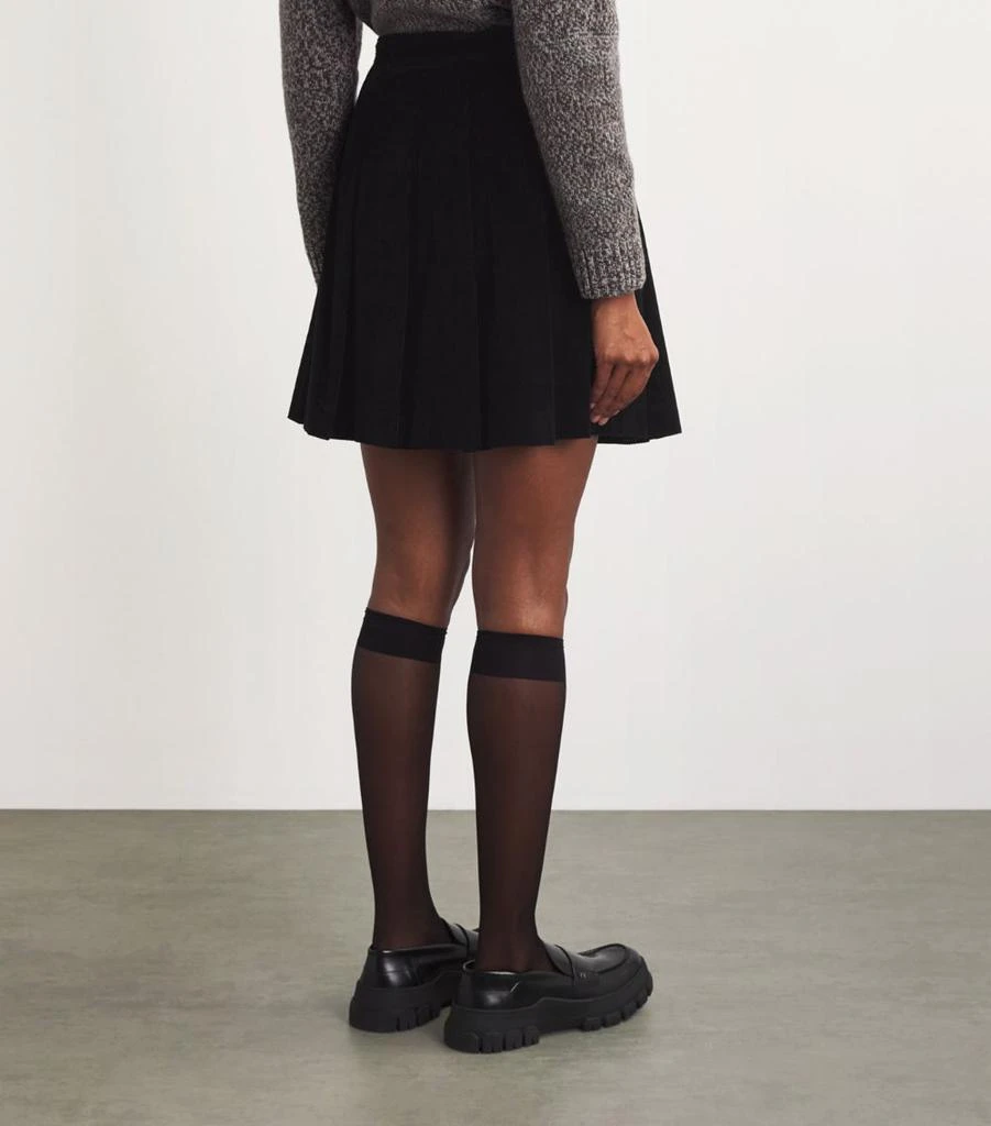 Weekend Max Mara Corduroy Pleated Mini Skirt 4