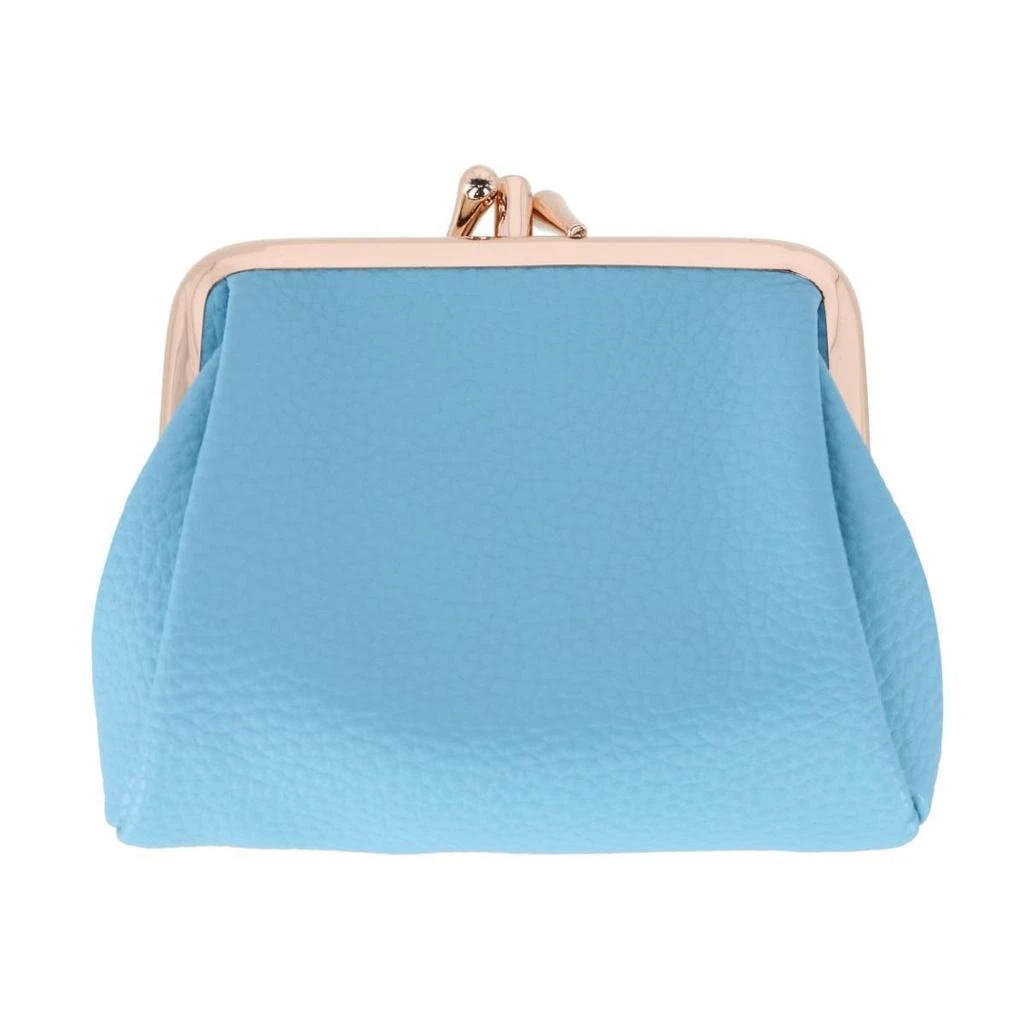 Julia Buxton Women's Vegan Leather Triple Frame Coin Purse Wallet 5