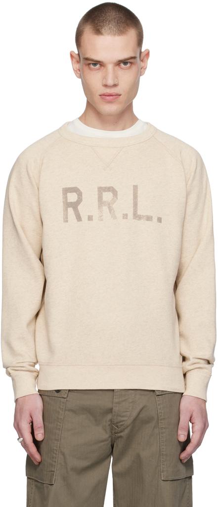 RRL Beige Raglan Sweatshirt