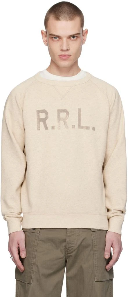 RRL Beige Raglan Sweatshirt 1