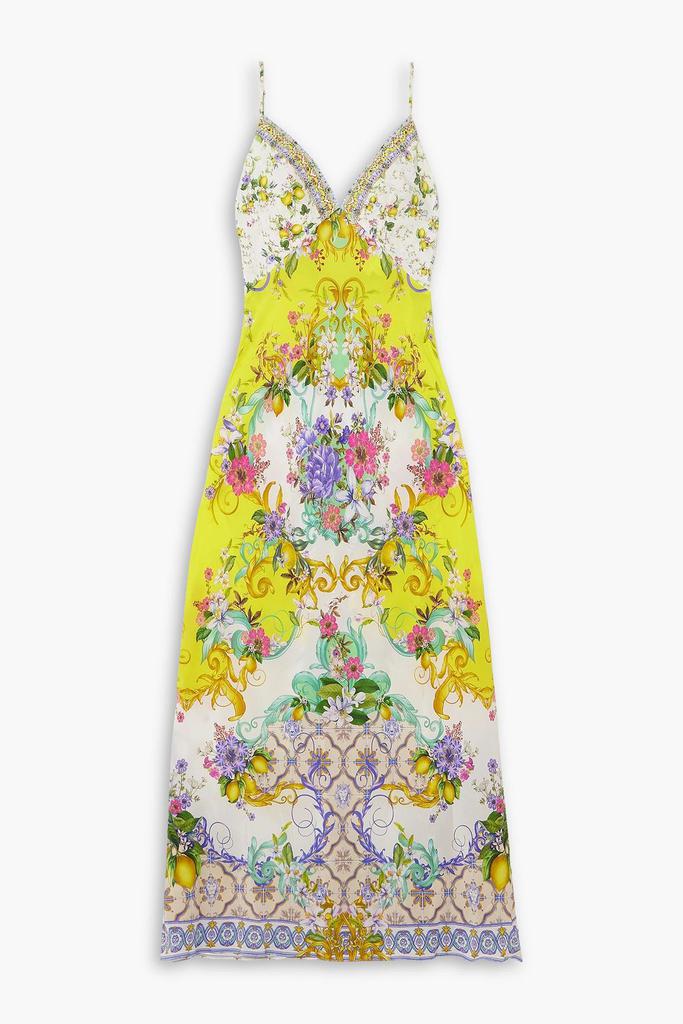 Camilla Embellished floral-print silk crepe de chine maxi dress