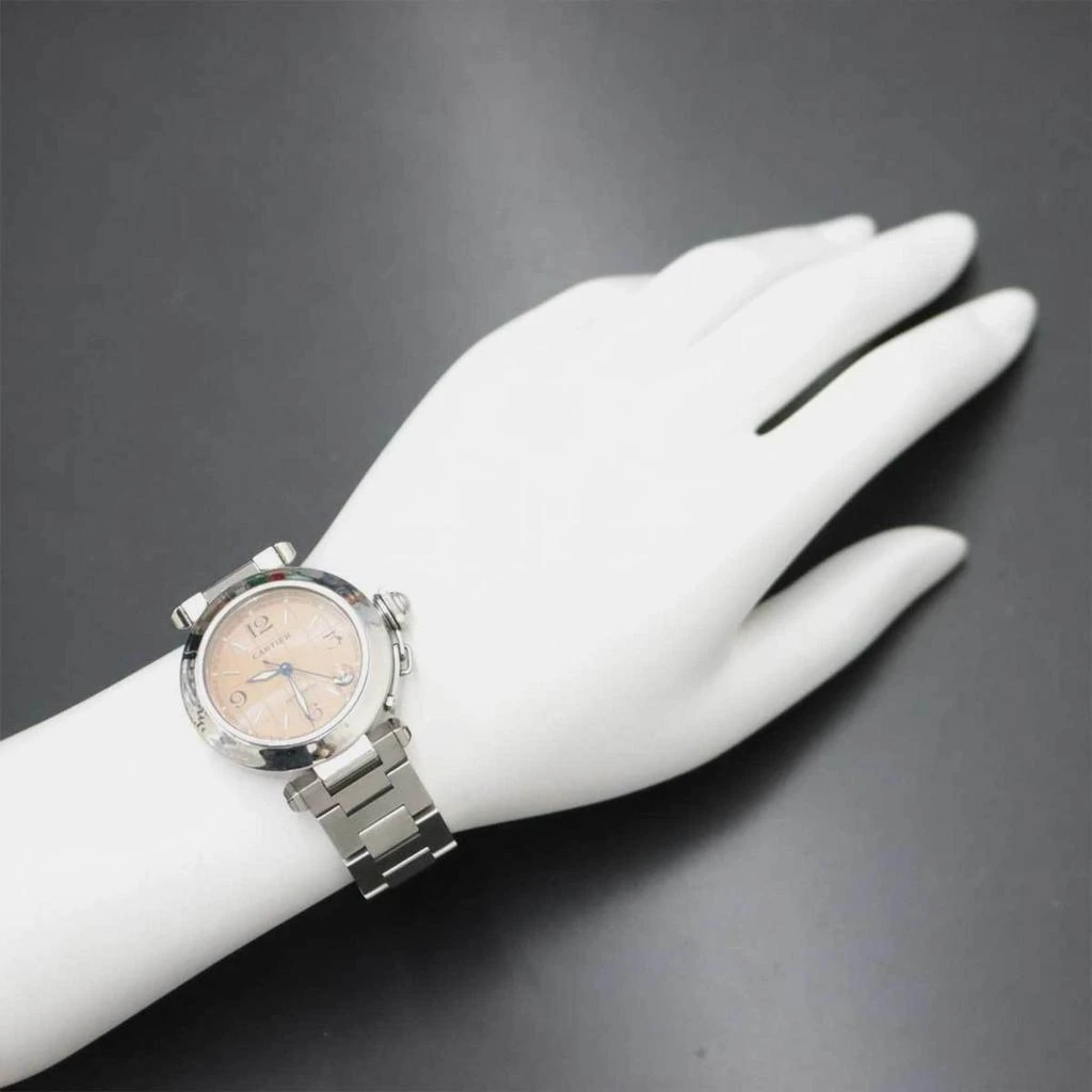 Cartier Cartier Pink Stainless Steel Pasha C de Cartier W31024M7 Automatic Men's Wristwatch 35 mm 7