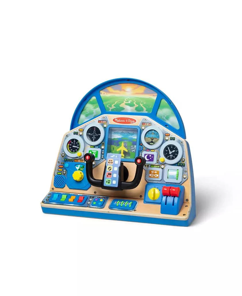 Melissa & Doug Jet Pilot Interactive Dashboard Wooden Toy for Boys and Girls 2
