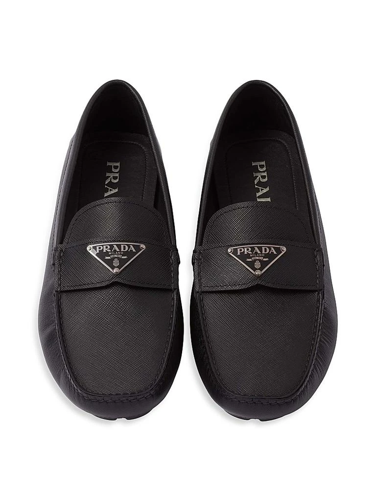 Prada Saffiano Leather Driver Loafers 3