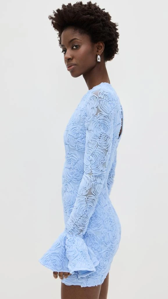 ROTATE Birger Christensen Flower Mesh Mini Dress 3