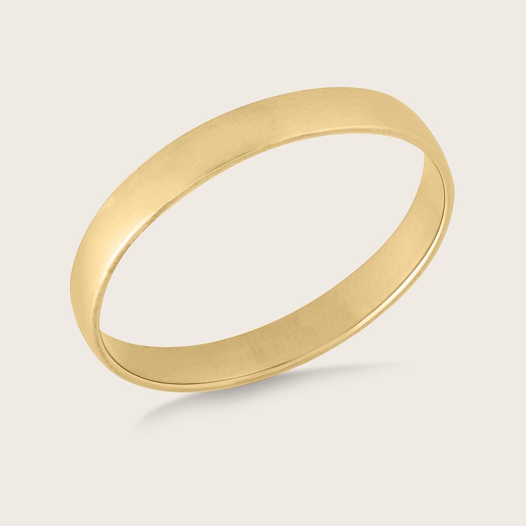 Pajure 14k Yellow Gold Bold Stacker Band Ring