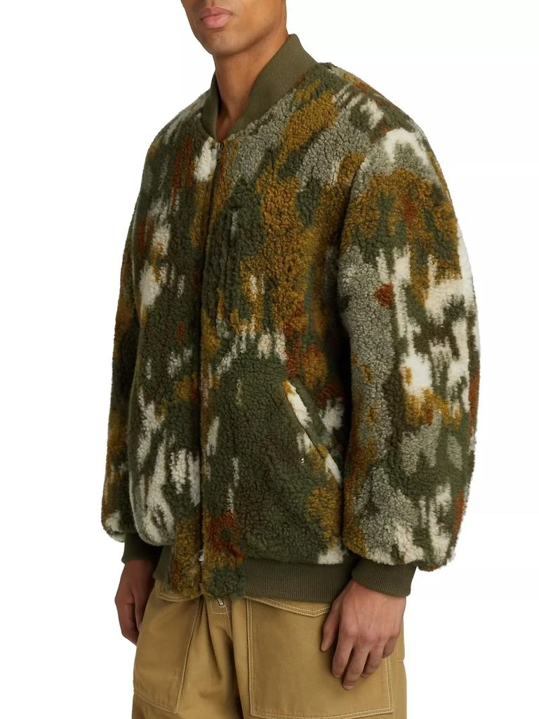 Isabel Marant Ougos Jacquard Wool-Blend Bomber Jacket 4