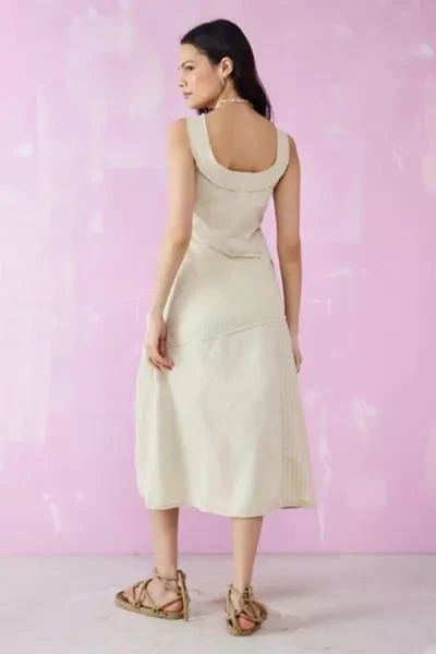 BDG BDG Georgia Utility Ruched Midi Dress 4
