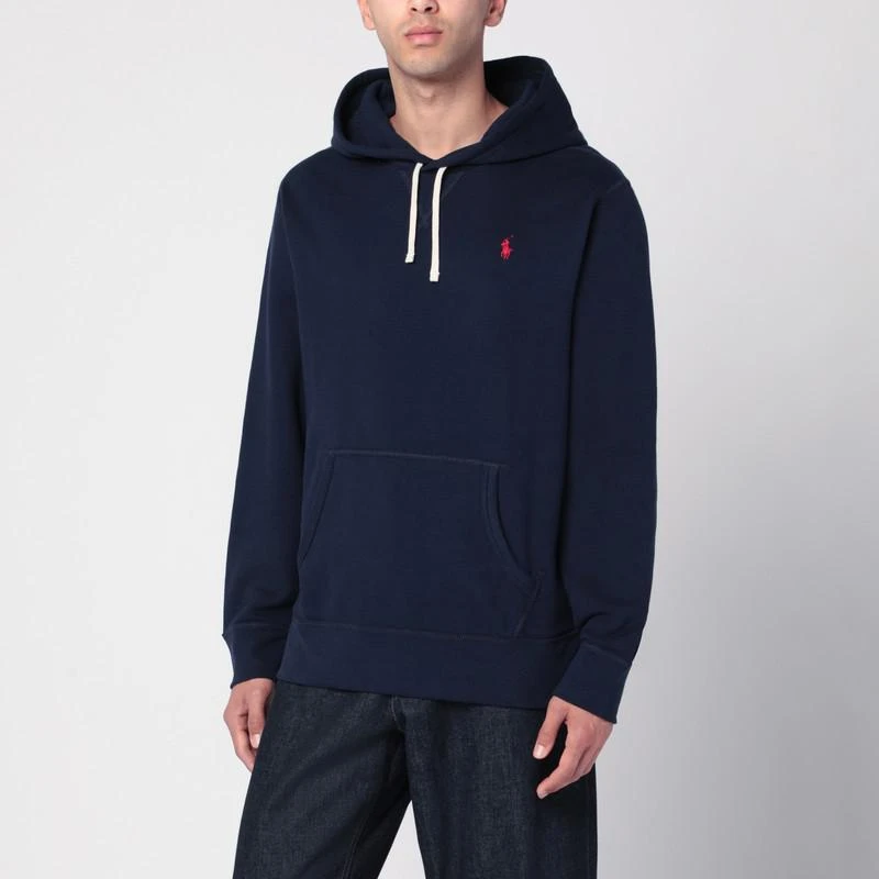 Ralph Lauren Navy blue hoodie with logo 1